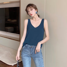 Load image into Gallery viewer, Sleeveless V-Neck Blouse