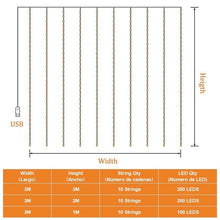 Load image into Gallery viewer, LED String Lights /Christmas Decoration Remote Control USB