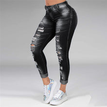 Load image into Gallery viewer, Washed Ripped Pencil Pants